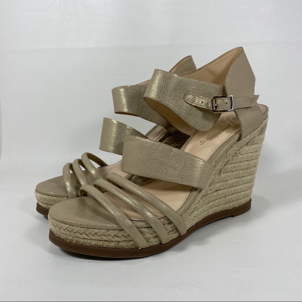 Fergie Annabelle Espadrille Wedge Heel Sandals 8.5